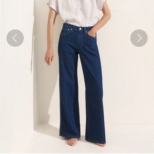 AYR Dark Blue Wide Leg Jeans